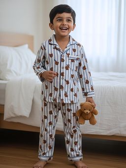 Cocoon Care - Multi-Color Muslin Shirt with Pyjama