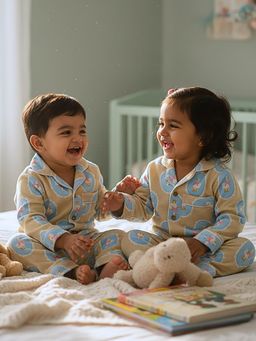 Cocoon Care - Multi-Color Muslin Shirt with Pyjama