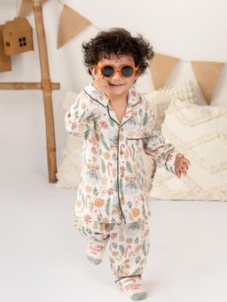 Cocoon Care - Multi-Color Muslin Shirt with Pyjama