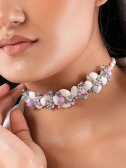 House of D'oro - Women Multi Color Handcrafted Choker Necklace