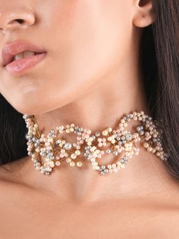 House of D'oro - Women Multi-Color Cielo Handcrafted Choker Necklace