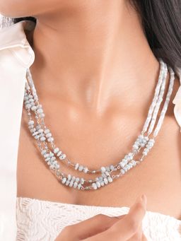 House of D'oro - Women Vai Aqua Handcrafted Layered Necklace