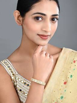 Anvik - Gold-Tone Cz White Tennis Bracelet