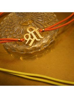Suhani Pittie - Gold Shri Cord Orange Rakhi