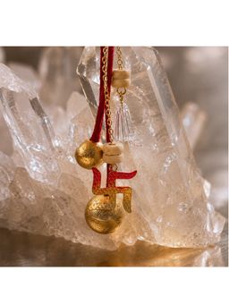 Suhani Pittie - Hand Painted Swastik Lumba Red Rakhi