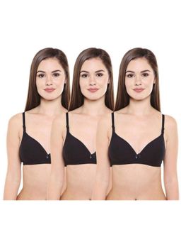 Bodycare - Pack of 3 Lightly Padded Bra In Black Colour