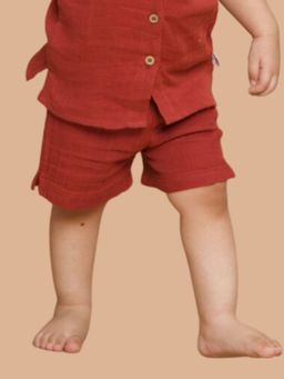 Kids of Greendeer - Cherry Red Half Diaper Lowers