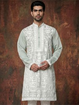 Jompers - Embroidered Silk Blend Kurta