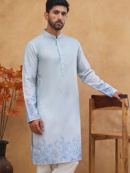 Jompers - Men’s Cotton Blend Printed Kurta