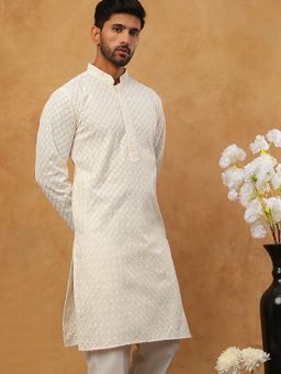 Jompers - Men’s Ethnic Cotton Embroidered Kurta