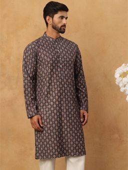 Jompers - Festive Cotton Blend Brown Kurta