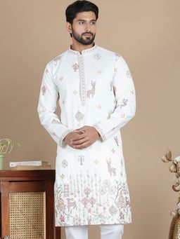 Jompers - Floral Embroidered and Sequins Kurta