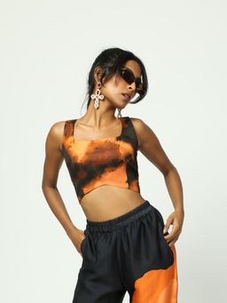 The Missy Co. - Black Drip Crop Top