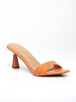 Signature Sole - Tangerine Twist Sculpted Heels