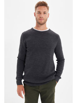 Trendyol - Man Grey Sweater