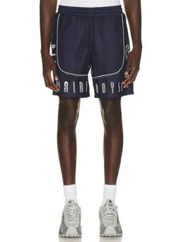 Billionaire Boys Club - Next Men's Perforated Mesh Drawstring Shorts Navy Blue