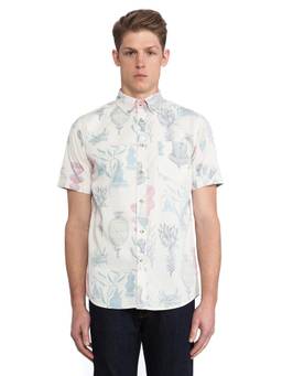 Deus Ex Machina - Off Road MX Men's Logo Print Long Sleeve T-Shirt Off White