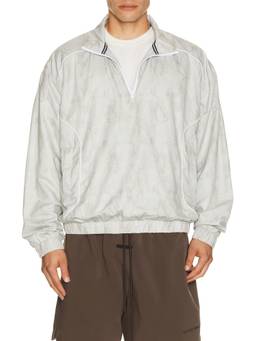 Devereux Golf - Piped Men's Quarter Zip Lightweight Ripstop Jacket Off White