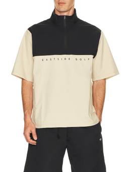 Eastside Golf - Flyweight Men's Ripstop Half-Zip Light Jacket Beige
