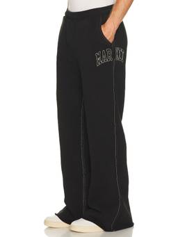 Market - Big Stitch Men's Fleece-Lined Open Leg Sweatpants Black