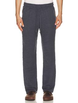 Marine Layer - Hugo Boucle Women's Drawstring 4-Pocket Trackpants Navy Blue