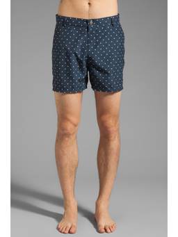 Obey - Daily Men's Drawstring 3-Pocket Water Shorts Blue