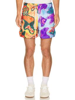 Ryoko Rain - Forever Inspired Men's Drawstring Jersey Shorts Multi-Color
