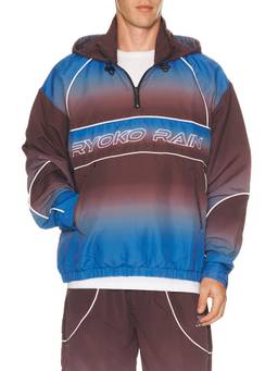 Ryoko Rain - Gradient Men's Hooded Ripstop Track Jacket Multi-Color