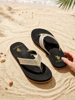 U.S. POLO ASSN. - Women Kirei Flipflops - Black
