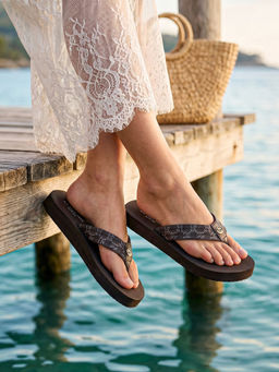 U.S. POLO ASSN. - Women Rin Flipflops - Brown