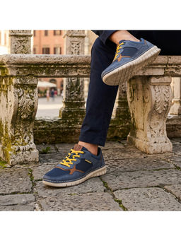 Bugatti - Palenque Blue Men Stitched Sneakers