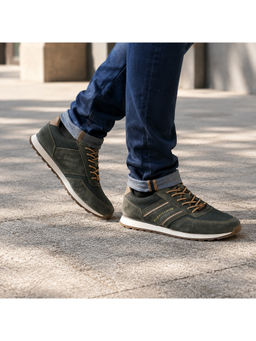 Bugatti - Ivar Green Men LeatheLifestyle Sneakers