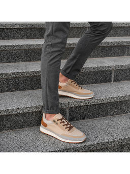 Bugatti - Ross Beige Men SynthetiLifestyle Sneakers