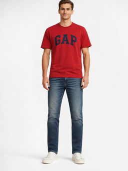 GAP - Mens Logo Print Crew Neck T-Shirt