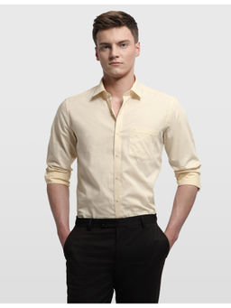 Arrow - Mens Yellow Dobby Formal Shirt