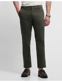 Arrow Sports - Mens Twill Slim Fit Green Trousers
