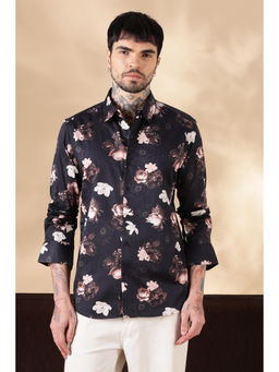 Eszett - Copper Flower Printed Casual Shirt