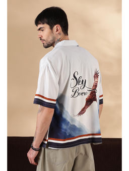 Eszett - Sky Borne Oversized Casual Shirt