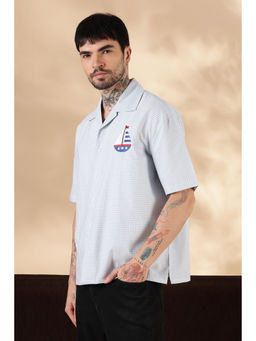 Eszett - Plaid Light Blue Yacht Casual Shirt