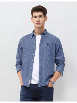 U.S. Polo Assn. Denim Co. - Mens Pinstriped Dobby Casual Shirt