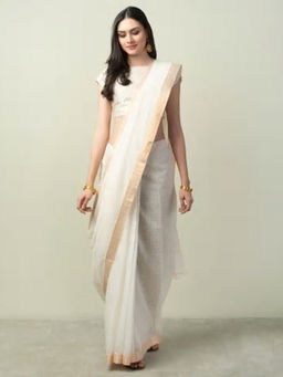 Fabindia - Cotton Mangalgiri Woven Sari