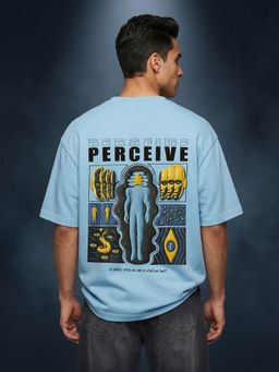 VEIRDO - Perceive Dutch Canal Oversized Puff Printed Exclusive T-Shirt