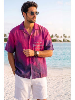 VEIRDO - Midnight Tie-Dye All Over Print Oversized Exclusive Shirt