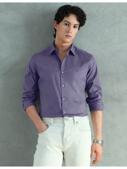 Arrow - Purple Cotton Solid Shirt