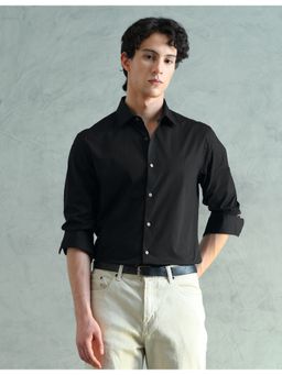 Arrow - Black Cotton Solid Shirt