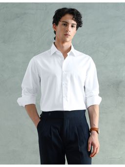 Arrow - White Cotton Solid Shirt