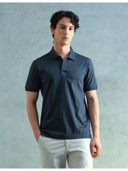 Arrow Sports - Green Cotton Solid Polo T-Shirt