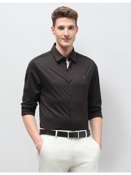 U.S. POLO ASSN. - Brown Nylon Solid Shirt