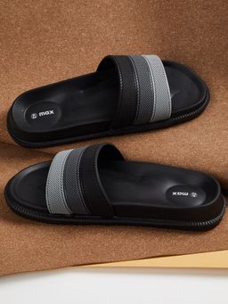 max - Men Black Sliders