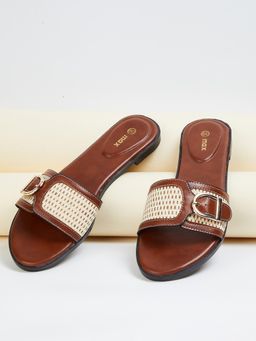 max - Women Brown Design Flats
